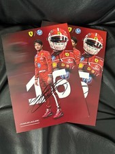 Cartão de autógrafo oficial assinado por Charles Leclerc Ferrari F1 2025 2ª edição! RARO comprar usado  Enviando para Brazil