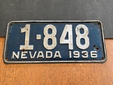 1936 nevada license for sale  Sarasota