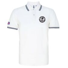 Camisa polo masculina com ponta The Torch Stoke On Trent com logotipo bordado. Dois tons comprar usado  Enviando para Brazil