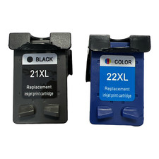 Pacote com 2 cartuchos de tinta HP 21XL 22XL - FAX 1250 1401 1402 1403 1406 1408 1410 comprar usado  Enviando para Brazil