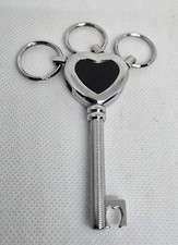 Chaveiro coração prata metal novidade presente 04, usado comprar usado  Enviando para Brazil