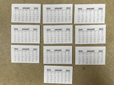 Calendar tabs insert for sale  BILLINGSHURST