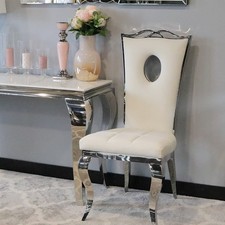 Krzesło glamour Luxury White krzesło tapicerowane białe, używany na sprzedaż Krzesło glamour Luxury White krzesło tapicerowane białe, używany na sprzedaż  PL