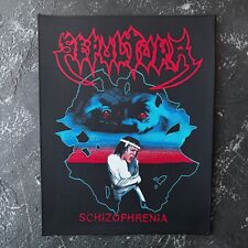 SEPULTURA - SCHIZOFRENIA THRASH METAL TECIDO BACKPATCH BORDA PRETA comprar usado  Enviando para Brazil