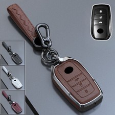 Usado, Capa chaveiro de carro de couro liga de zinco para Toyota Highlander RAV4 Prado Camry comprar usado  Enviando para Brazil