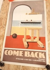 Affiche paquebot back d'occasion Affiche paquebot back d'occasion  Paris-