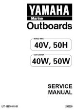 Manual de serviço YAMAHA 40V/50H/40W/50W (2 tempos) comprar usado  Enviando para Brazil