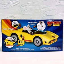 Estatueta de rato perigo carro brinquedo infantil 25 cm e carro conversível amarelo comprar usado  Enviando para Brazil