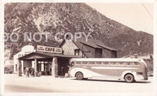 RPPC Cajon Pass Route 66 Meekers Cafe Gss Bus Stop San Bernardino CO Photo CA comprar usado  Enviando para Brazil