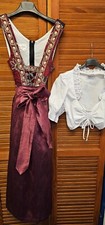 Dirndlkleid bordeaux gold gebraucht kaufen  Passau