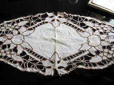 Napperon vintage broderie d'occasion  Senozan