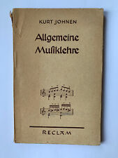 Kurt johnen allgemeine gebraucht kaufen  Berlin