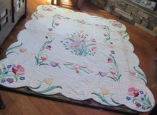 Vintage hand appliqued for sale  Watseka