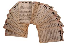 Partituras vintage Norman Wee's Band canto de guerra havaiano nobre Leleiohaku comprar usado  Enviando para Brazil
