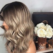 Peruca Ombre cabelo humano ondulado loiro 13x4 frente de renda para mulheres diariamente comprar usado  Enviando para Brazil