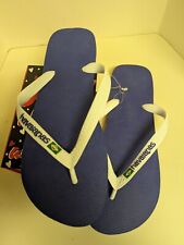 Sandalias Havaianas Brasil Talla 11/12 Euro 43/44 Azul con Blanco Expositor Tienda Nueva. segunda mano  Embacar hacia Argentina