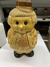 VINTAGE FEITO NO JAPÃO FRASCO DE BISCOITO FIGURATIVO DE CERÂMICA HOMEM ALPINO comprar usado  Enviando para Brazil