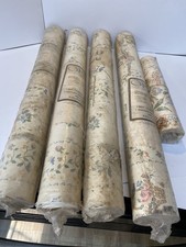 4 rolos de papel de parede vintage (33’ x 20,5”) e 1 rolo de borda por COLLINS & AIKMAN 1985 comprar usado  Enviando para Brazil