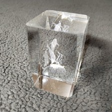 Dolphins glass crystal for sale  ASHFORD