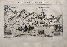 1606 INCISIONE GIUSEPPE ROSACCIO VEDUTA SOPOT E MARGARITA ALBANIA, używany na sprzedaż  Wysyłka do Poland