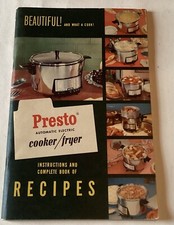 1954 PRESTO AUTOMATIC ELECTRIC COOKER/FRYER recipes Instructions comprar usado  Enviando para Brazil