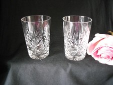 Pair lead crystal for sale  NORWICH