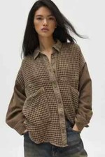 Jaqueta Camisa Waffle BDG Bryson Buttondown Urban Outfitters Bolso Oliva Extra Grande Nova comprar usado  Enviando para Brazil