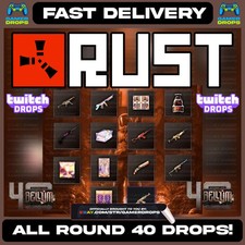 RUST Twitch Drops - TODA A PELE DISPONÍVEL EM Rodada 40 - PELE - ARMA - PORTA FORNO comprar usado  Enviando para Brazil