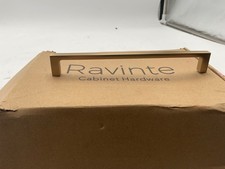 Usado, Pacote com 18 alças quadradas de armário Ravinte sólidas 7 1/2 polegadas - Ouro comprar usado  Enviando para Brazil