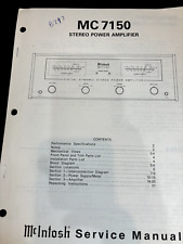 Mcintosh mc7150 7150 for sale  Rockaway