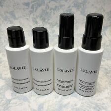 Kit de viagem Lolavie xampu, condicionador, desembaraçador, leave-in 2 oz (conjunto de 4) novo comprar usado  Enviando para Brazil