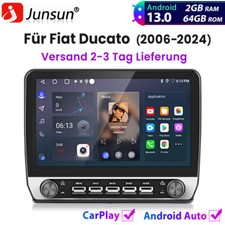 10.1'' Carplay Android 14 Radio samochodowe 2 + 64GB GPS NAVI BT do Fiata Ducato 2006-2024 na sprzedaż  Wysyłka do Poland