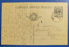 1920 intero postale usato  Solopaca