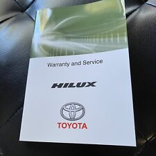 Livro de registro de garantia e serviço Toyota - Hilux comprar usado  Enviando para Brazil