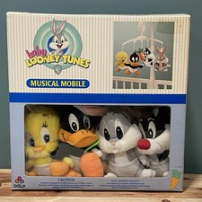 Dolly Baby Looney Tunes Musical Mobile VTG 1997 Funciona, usado comprar usado  Enviando para Brazil