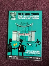 Greyhound racing racecard for sale  POOLE