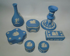 Wedgwood blue jasperware for sale  ST. AUSTELL