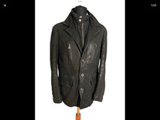 Veste cuir noir d'occasion  Saint-Brieuc