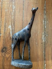 Wooden giraffe for sale  BRIDGEND