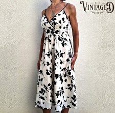 Floral Printed White Dress | Size EU 42 | Pre-Owned na sprzedaż  PL