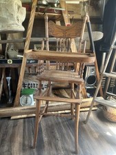 Antique oak highchair for sale  Longton
