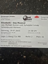 Tickets elisabeth musical gebraucht kaufen  Deichhorst