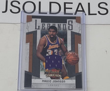 Camiseta Magic Johnson Swatch Patch 2009 Panini Threads Legends jogo usado 81/100 # comprar usado  Enviando para Brazil