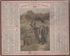 Calendrier almanach postes d'occasion  Lurcy-Lévis
