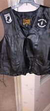 Leather motorcycle vest for sale  Oldsmar