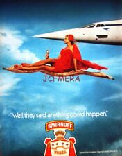 1980 SMIRNOFF Vodka Public Print Concorde, Magic Carpet #1: Anúncio Vintage Original comprar usado  Enviando para Brazil