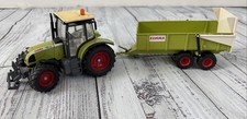 Vintage Siku Claas Ares 697 Atz Ciągnik z wywrotką Przyczepa Metalowa zabawka na sprzedaż  Wysyłka do Poland