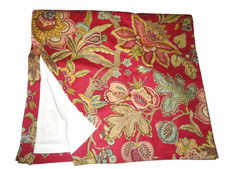 CONJUNTO PAINEL, TRAVESSEIROS, FARSA ROSE TREE ETIENNE FORRADO OURO VERMELHO JACOBINO (5 PEÇAS) comprar usado  Enviando para Brazil