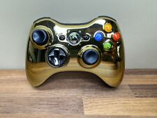 Controle sem fio Microsoft Xbox 360 dourado cromado modelo 1403 - TESTADO FUNCIONANDO comprar usado  Enviando para Brazil