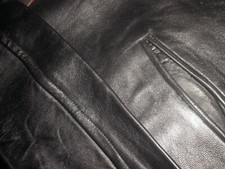 Veste peau noire d'occasion  Loches